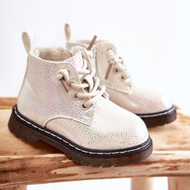 PA1 Botas Abrigadas Infantiles Con Cremallera Blanco Betsy 1
