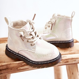 PA1 Botas Abrigadas Infantiles Con Cremallera Blanco Betsy 2