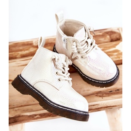 PA1 Botas Abrigadas Infantiles Con Cremallera Blanco Betsy 3