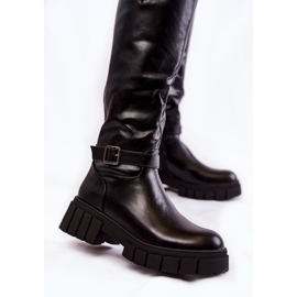 PG1 Botas De Mujer Por Encima De La Rodilla Negro Mariett 4