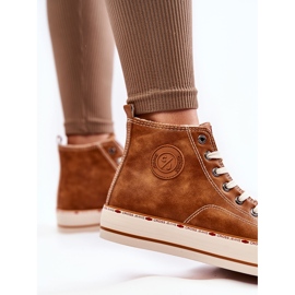Zapatillas Altas Mujer Cross Jeans KK2R4043C Camel marrón 8