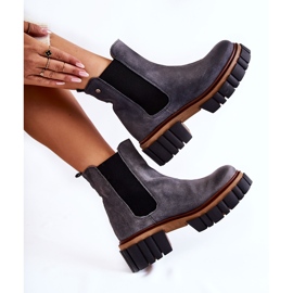 Botas de Cuero Trabajadores Maciejka Gris 05312-03 6