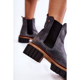 Botas de Cuero Trabajadores Maciejka Gris 05312-03 4