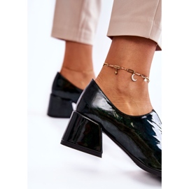 PA2 Zapato De Mosaico Barnizado Con Decoración Delaver Verde Transparente 7