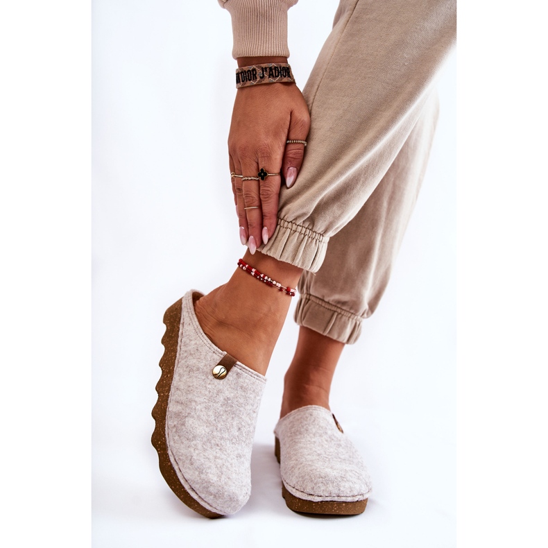 Pantuflas Domésticas Pantuflas Profilácticas Inblu DK-08-002 Beige 1