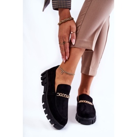 Sergio Leone Zapatos Ante Con Cadena Negro Anne 1