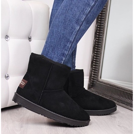 BM NEWS W EVE186A botas de nieve de gamuza negra negro 3