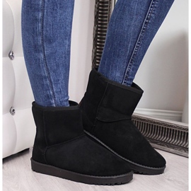 BM NEWS W EVE186A botas de nieve de gamuza negra negro 4