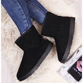 BM NEWS W EVE186A botas de nieve de gamuza negra negro 5