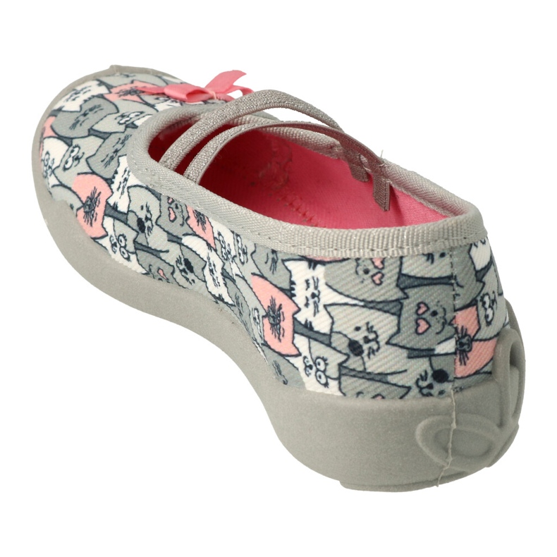 Calzado infantil befado 116X297 rosado plata gris 2