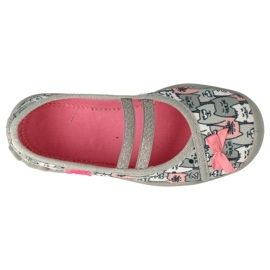 Calzado infantil befado 116X297 rosado plata gris 3