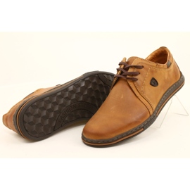 Polbut Zapatos de piel para hombre 343 rojo marrón 11