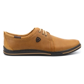 Polbut Zapatos de piel para hombre 343 rojo marrón 1