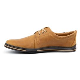 Polbut Zapatos de piel para hombre 343 rojo marrón 2