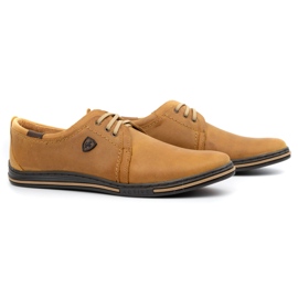 Polbut Zapatos de piel para hombre 343 rojo marrón 3