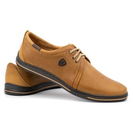 Polbut Zapatos de piel para hombre 343 rojo marrón 5