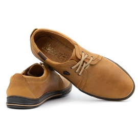 Polbut Zapatos de piel para hombre 343 rojo marrón 6