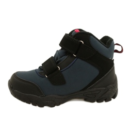 American Club Softshell Boys con una membrana azul marino WT70 negro 1