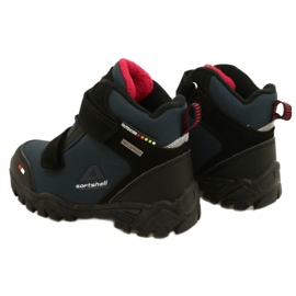 American Club Softshell Boys con una membrana azul marino WT70 negro 3