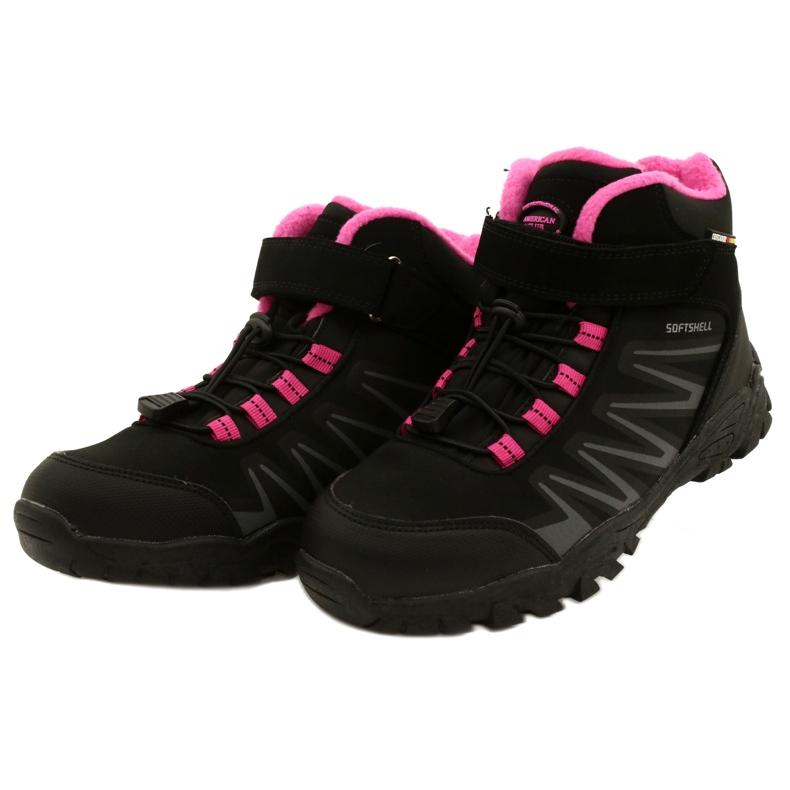 Botas American Club Softshell con membrana WT112 Negro / Rosa rosado 2