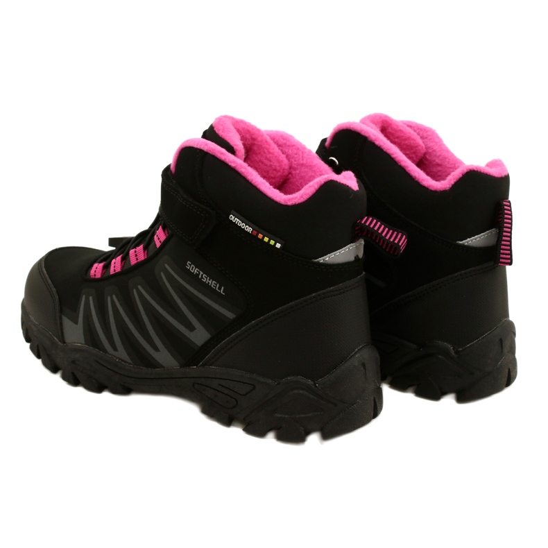 Botas American Club Softshell con membrana WT112 Negro / Rosa 3