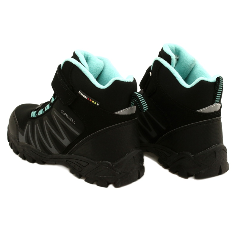 Botas American Club Softshell con membrana WT107 Black / Mint negro 3