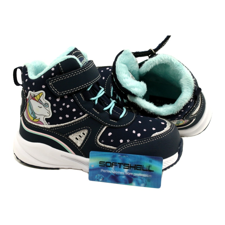 American Club Softshell Waterproop Sports Shoes con una membrana RL93/22 azul marino 1