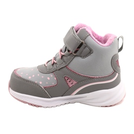 American Club Zapatos deportivos para niñas con una membrana rosa gris RL92/22 2