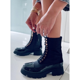 BM Botas con cordones Merced Negro 4