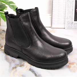 Botines Dolce Pietro slip-on de piel en negro 2 Botines Dolce Pietro slip-on de piel en negro 2