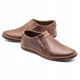 Polbut Zapatos mocasines de hombre elaborados en piel 334 marrón 2