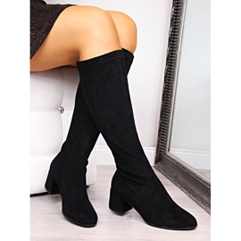 Botas Slip-On de mujer en ante negro Filippo 1