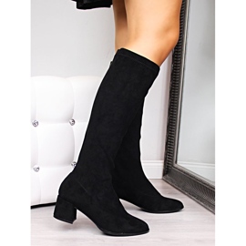Botas Slip-On de mujer en ante negro Filippo 2