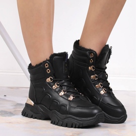 News Botas de nieve mujer plataforma con pelo negro NOVEDADES 7