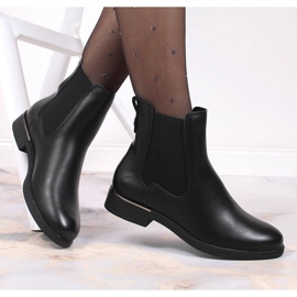 Botines Jodhpur mujer negros con aislamiento Sergio Leone 4