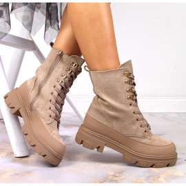 Botas cálidas mujer beige Potocki 1