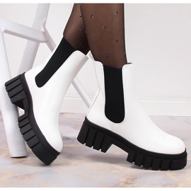 Botas blancas de mujer con plataforma aislante Sergio Leone blanco 1 Botas blancas de mujer con plataforma aislante Sergio Leone blanco 1