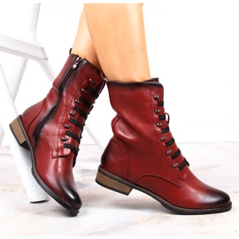 Botas cremallera mujer rojas Jezzi rojo 1