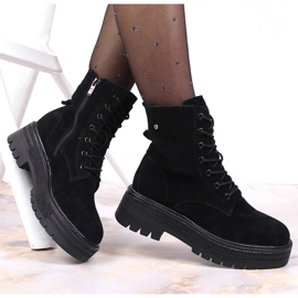 Botas insuladas mujer Filippo de ante negro 1