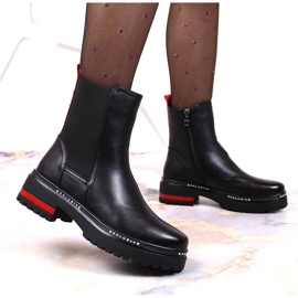 Negro Negro Botas Filippo Jodhpur para mujer 3