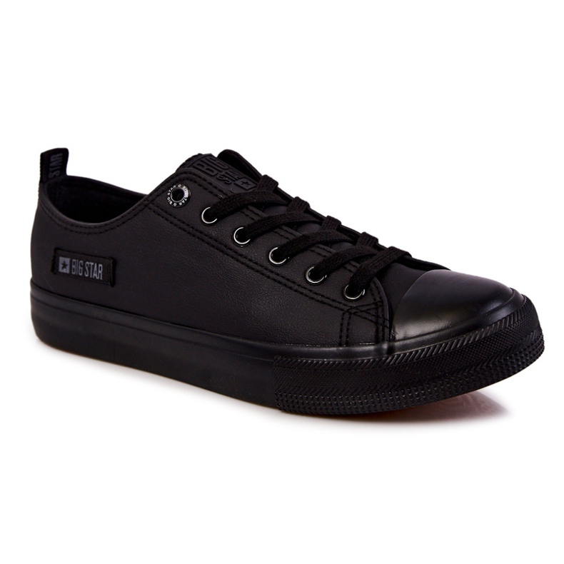 Zapatillas bajas de cuero para hombre Big Star KK174009 Negro 1
