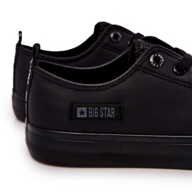 Zapatillas bajas de cuero para hombre Big Star KK174009 Negro 2