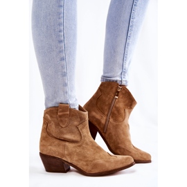 Botines Mujer Spitz Lewski Shoes 3236 Beige marrón 6
