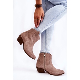 Botines Mujer Spitz Lewski Shoes 3236 Cappucino marrón 4