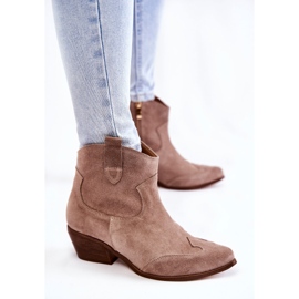 Botines Mujer Spitz Lewski Shoes 3236 Cappucino marrón 2