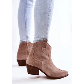 Botines Mujer Spitz Lewski Shoes 3236 Cappucino marrón 6