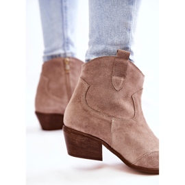 Botines Mujer Spitz Lewski Shoes 3236 Cappucino marrón 5
