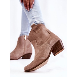 Botines Mujer Spitz Lewski Shoes 3236 Cappucino marrón 3