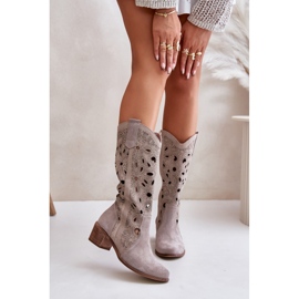 Botas Ante Calado Lewski Shoes 3170 Cappucino beige 1