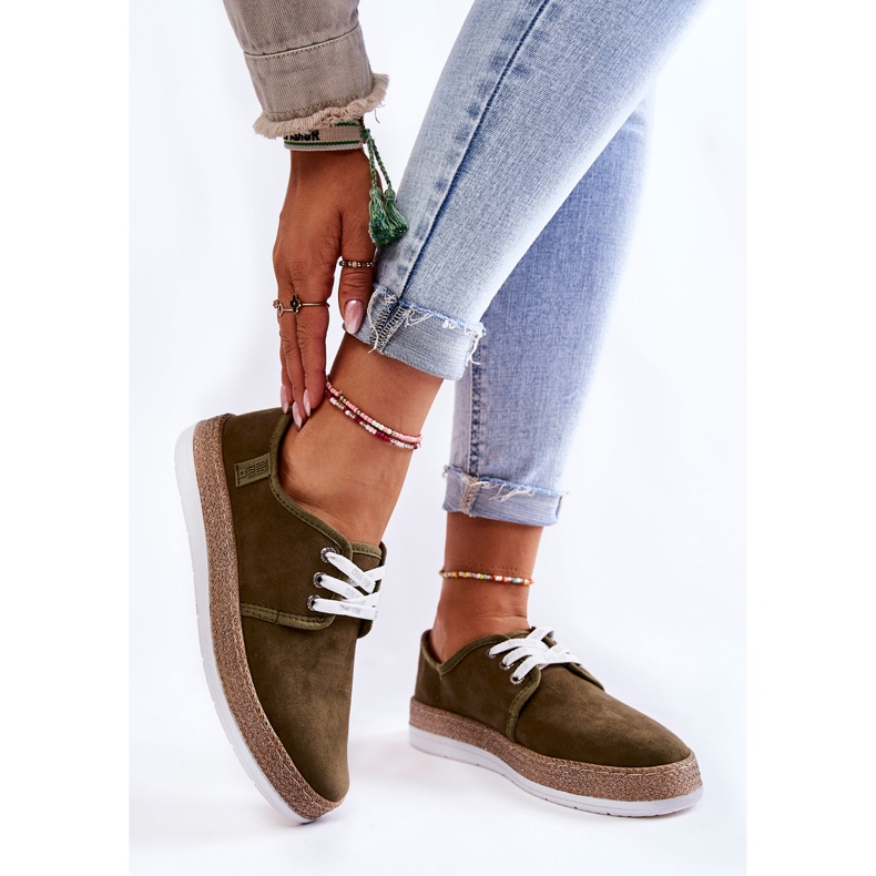 Zapatillas Bajas Mujer Memory Foam System Big Star KK276007 Caqui verde 1 Zapatillas Bajas Mujer Memory Foam System Big Star KK276007 Caqui verde 1